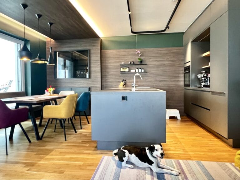 Wohnküchenausbau in Wels mit Hund